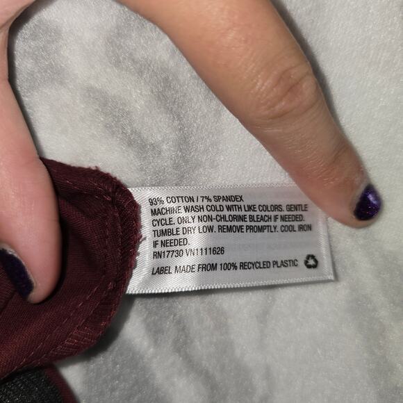 A New Day/Target Pants Maroon Women's Elastic Waist Size 2 - Picture 9 of 9